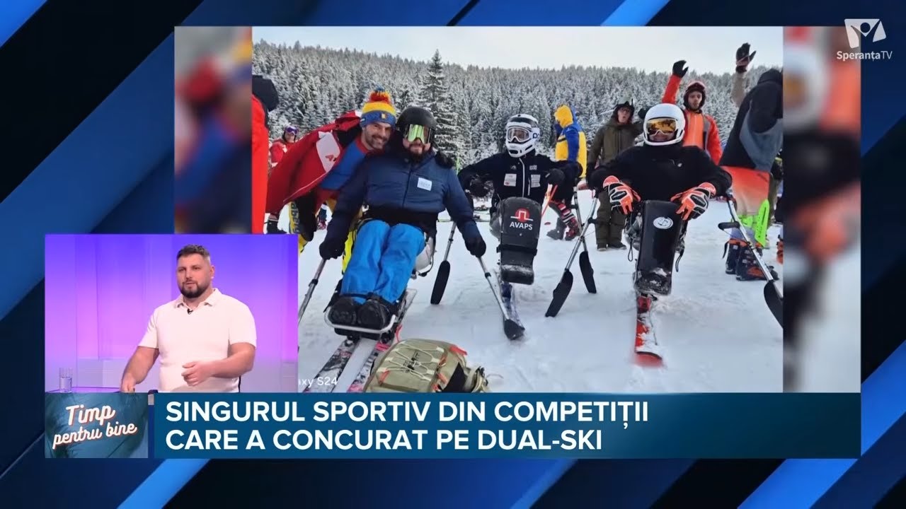 De la accident la medalii internaționale: Povestea lui Dănuț Briceag, campion la schi adaptat