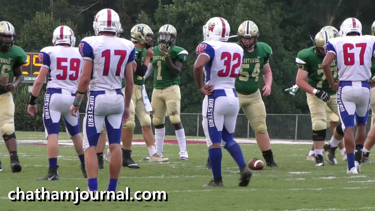 1st Half of Northwood Chargers vs Western Harnett football game - 9.7.18