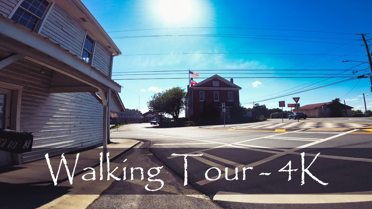 Dawsonville, GA - City Walking Tour - North Georgia, USA - 4K