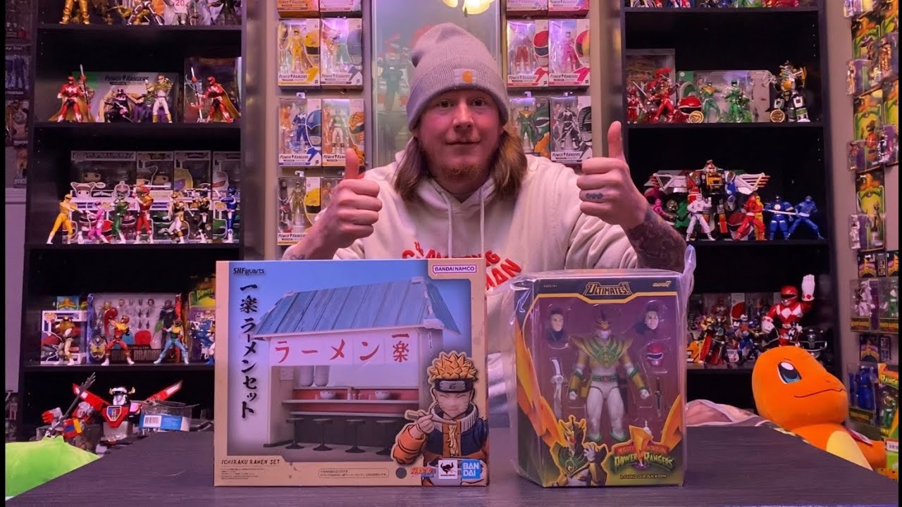 NEW Naruto Shippuden S.H.Figuarts Ichiraku Ramen Set, and Super7 Ultimate MMPR Lord Drakkon unboxing