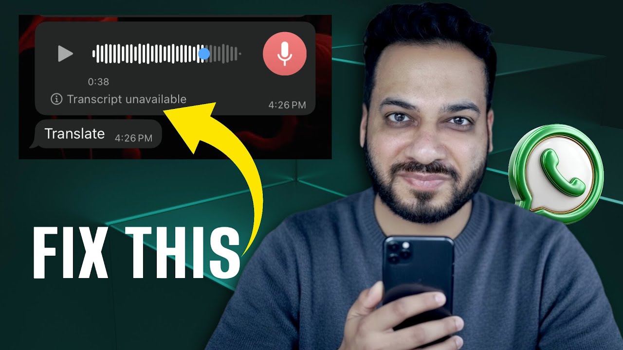 Транскрипция и перевод голосовых заметок WhatsApp на ЛЮБОЙ язык с помощью ИИ.