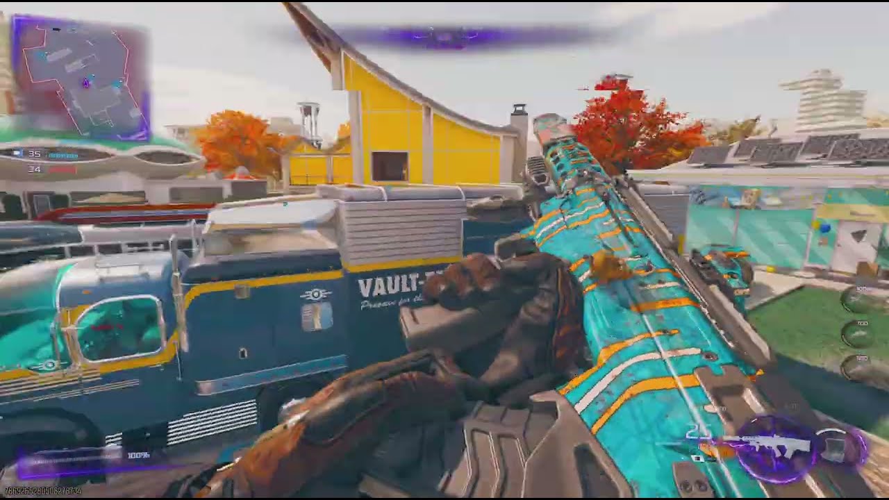 Call of Duty BO7 nuke town Aqua camo