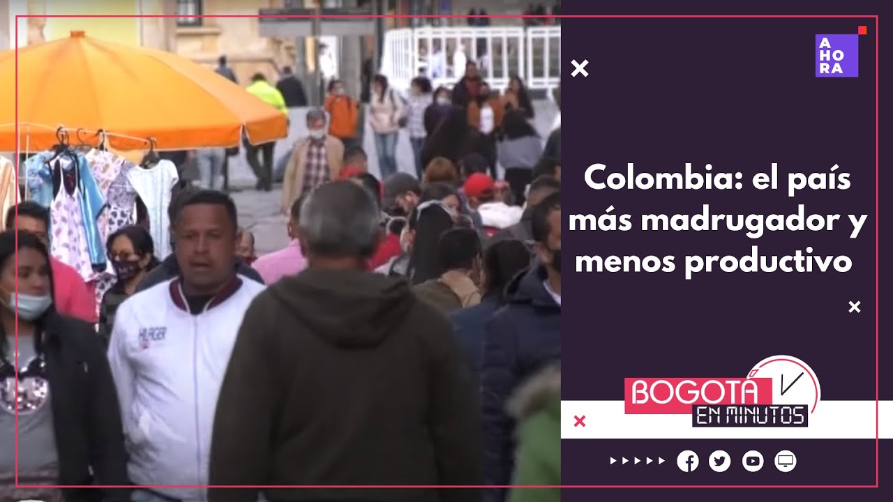 Colombia, el país más madrugador del mundo y el más improductivo, según la OCDE
