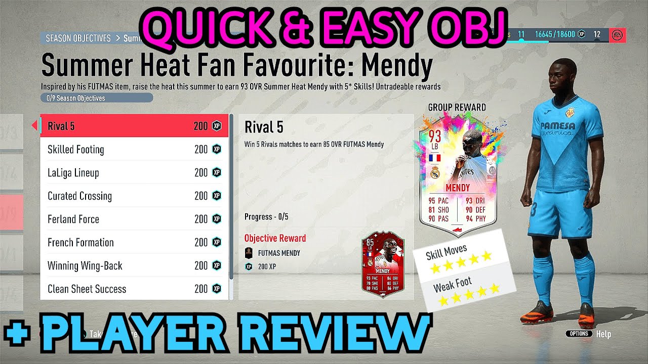 HOW TO COMPLETE SUMMER HEAT PLAYER OBJECTIVE FERLAND MENDY & PLAYER REVIEW - FIFA 20 ULTIMATE TEAM