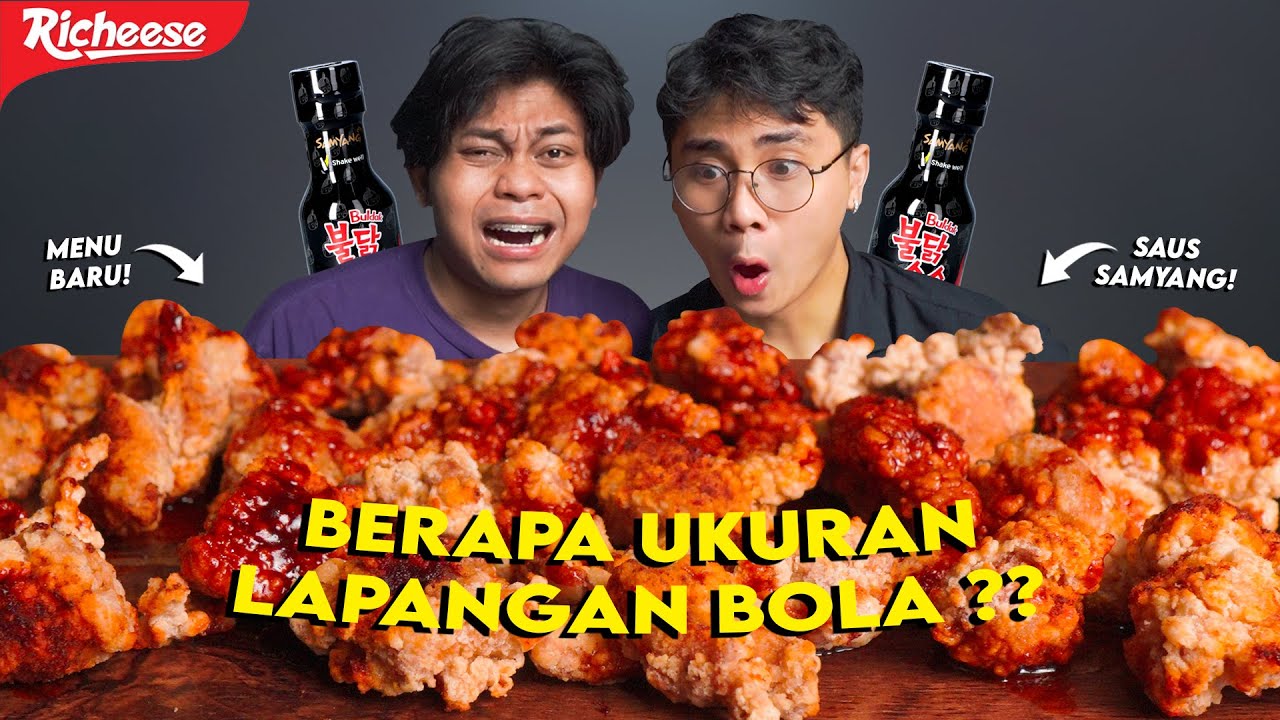 JAWAB SOAL PENJAS!! SALAH, MAKAN CHICKEN BITES RICHEESE SAUS SAMYANG!! NGAKAK!! FT. WEDA🥵