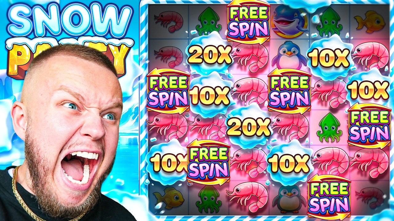 I HIT THE MOST INCREDIBLE SETUP ON THE SNOW PARTY SLOT! (Big Win?)