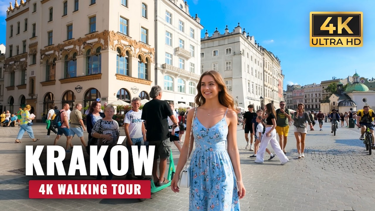 [4K] A Glimpse of Old Europe &mdash; Walking The Streets of Krak&oacute;w (Part 1)