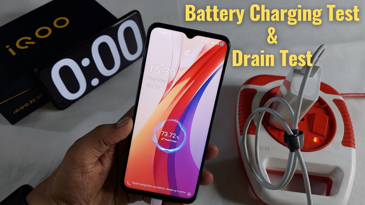 iQOO Z3 Battery Charging & Drain Test (Gaming, Benchmark, CPU Throttling)