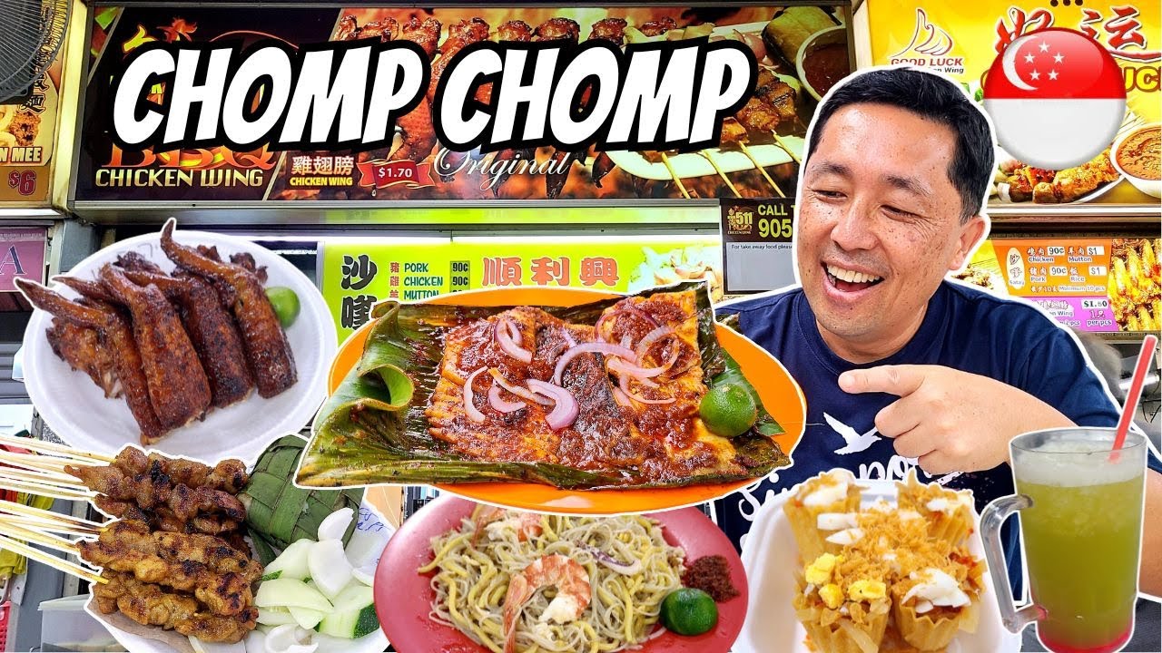 BEST EATS at Chomp Chomp Food Center! 🇸🇬 Must Try Singapore Street Food!
