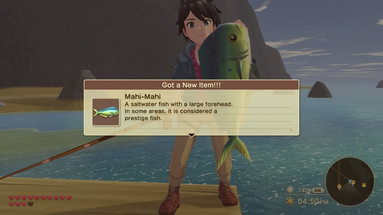How to Get Catch Fish Tuna and Mahi-Mahi in Lilikala Village in Harvest Moon The Winds of Anthos