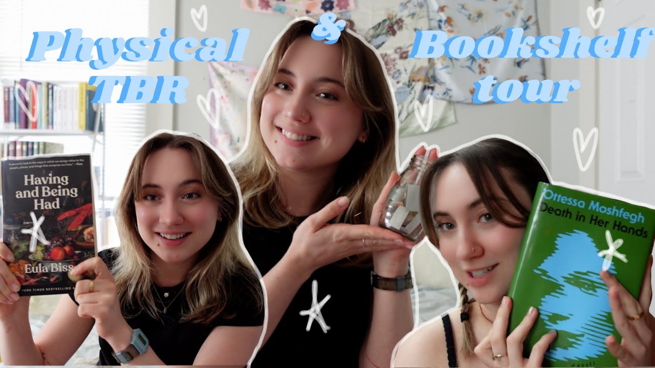 Bookshelf tour + reading my physical TBR 📚
