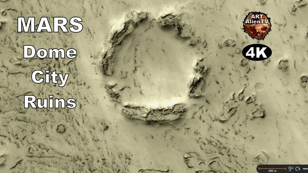 MARS. Dome City Ruins - Spectacular Structures. ArtAlienTV 4K