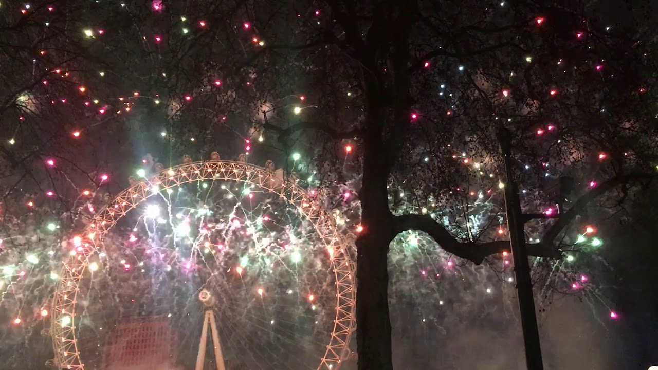 London NYE 2019 fireworks