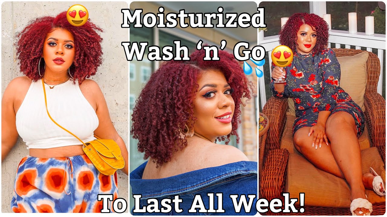 Super Moisturized Wash ‘n’ Go 💦 A Quick Wash Day ➡️Styling 😍USING ONLY FOUR PRODUCTS!!!