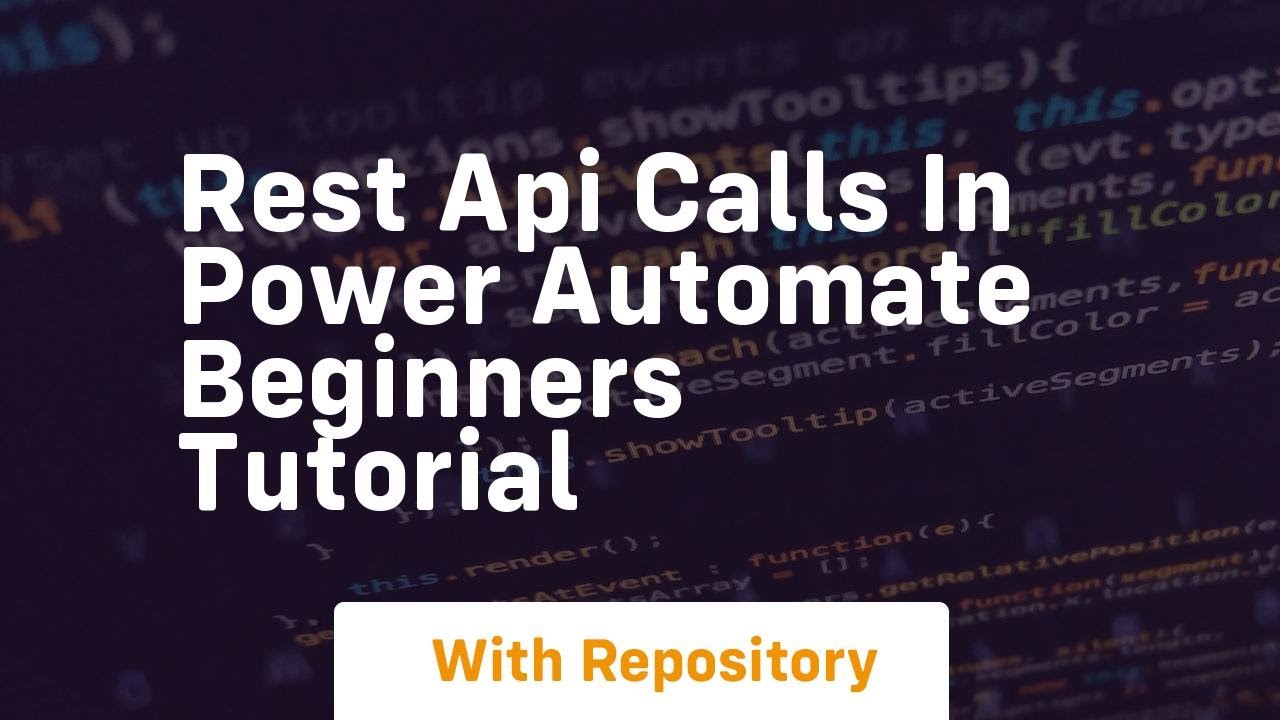 rest api calls in power automate beginners tutorial