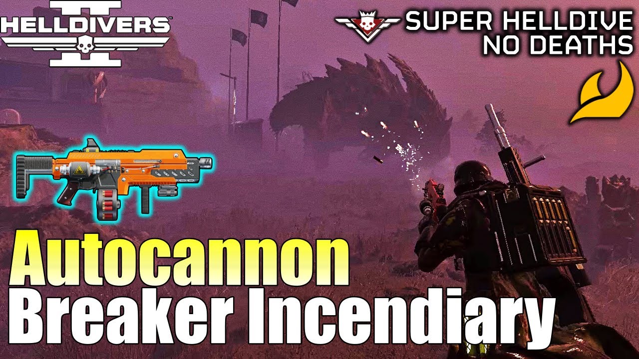 Helldivers 2 - Autocannon Gameplay on SuperHelldive (No commentary, Max difficulty, No deaths)