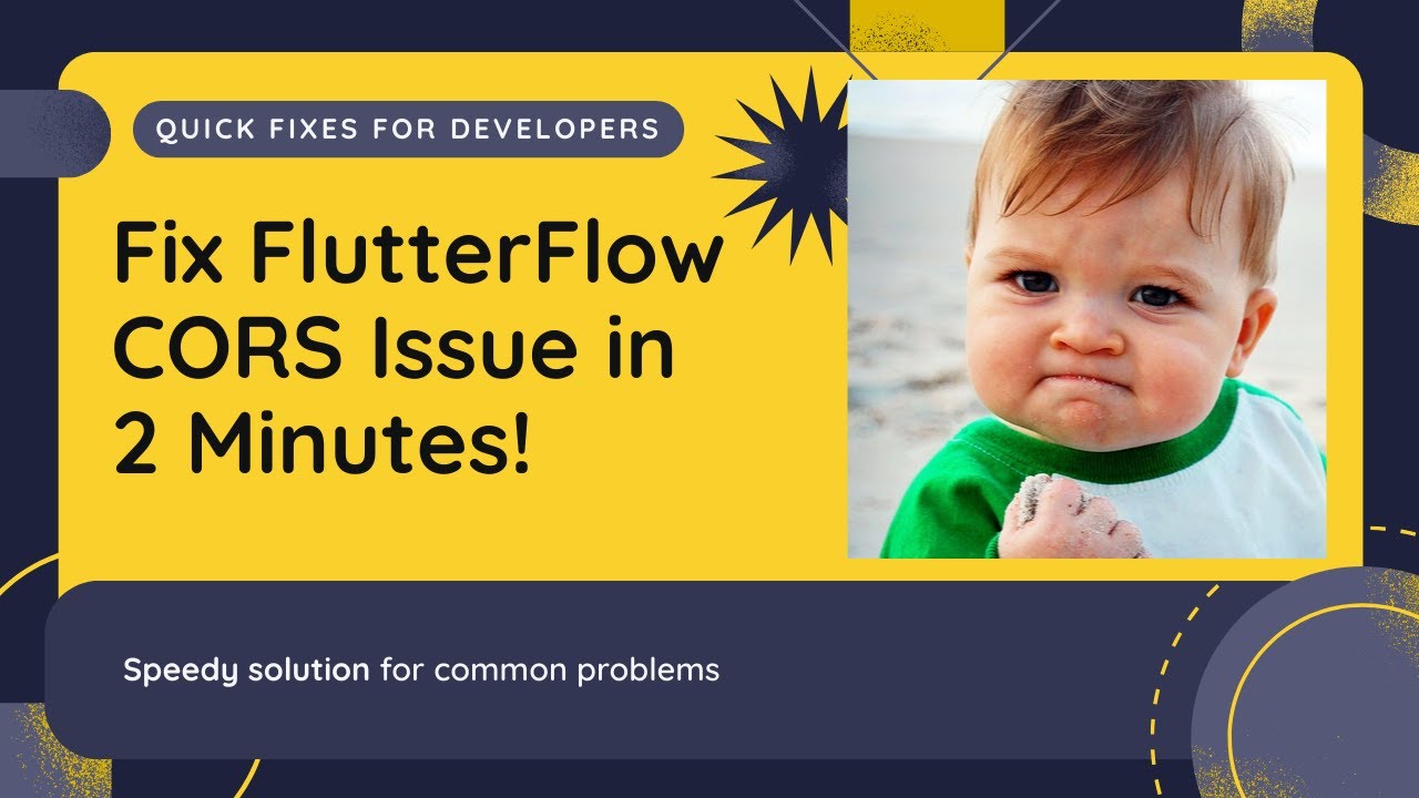 Fix CORS issue in 2 mins! FlutterFlow x Firebase Storage