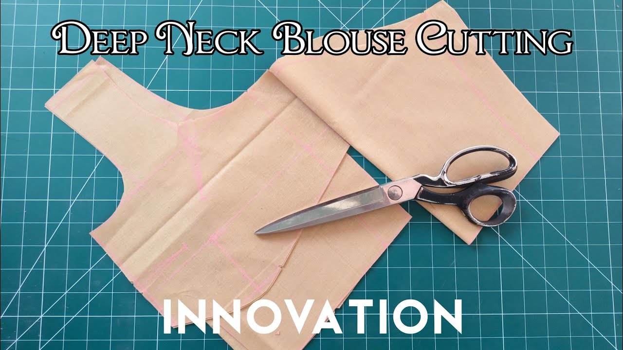 Deep Neck Blouse Cutting in Tamil INNOVATION