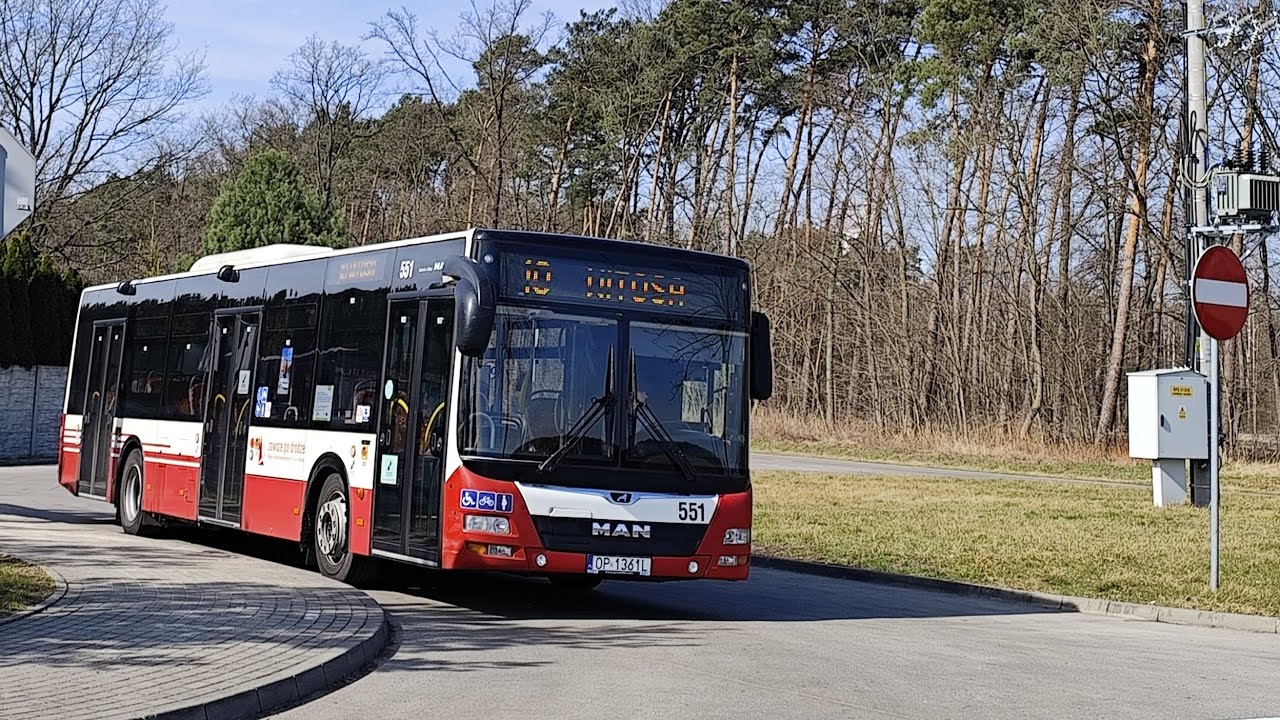 MZK Opole | Linia 10 | MAN NL293 Lion's City #551 | Kierunek Witosa - Wygonowa Pętla przez Wróblin