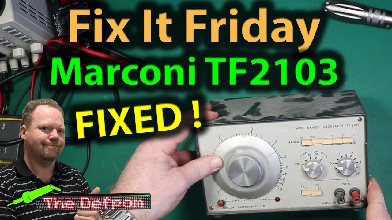 🔴 #495 Marconi TF2103 Wide Range Oscillator Repair - Can I Fix It ?