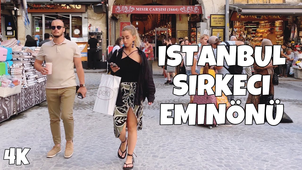 [4K] 🦊 Istanbul Walk 2022 Eminonu and Sirkeci : Walking Tour