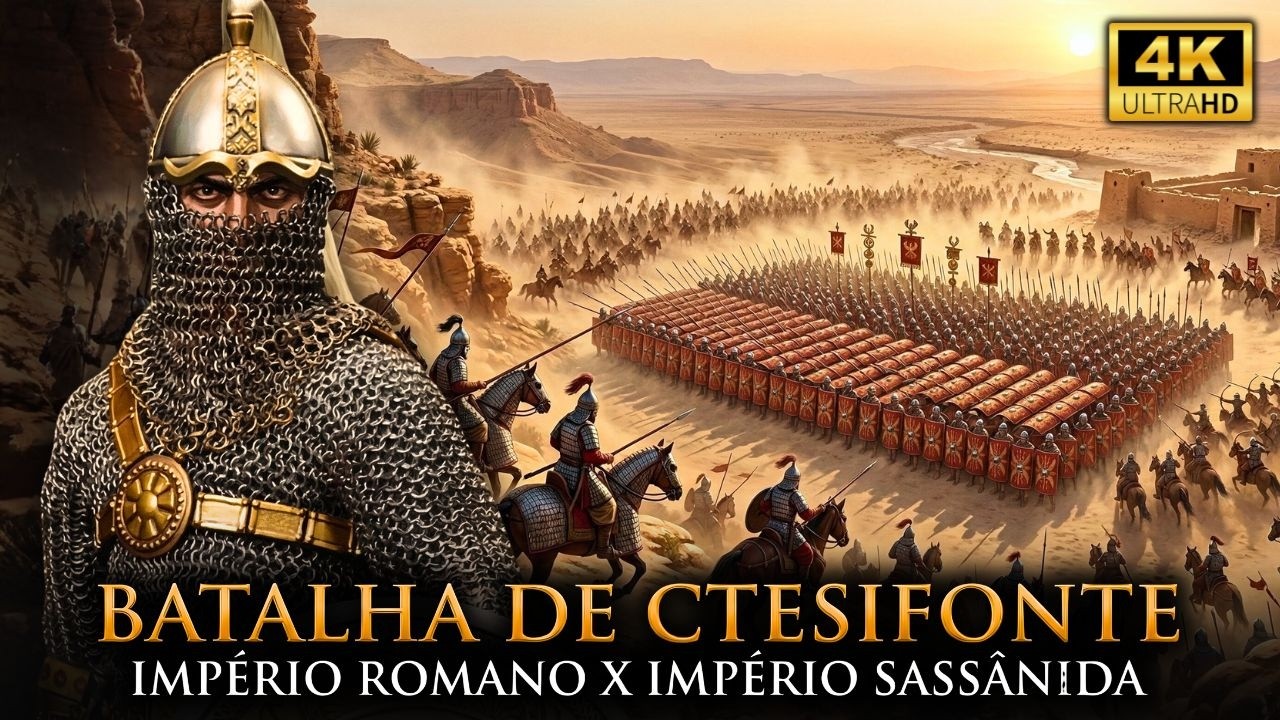 ROMA vs. PERSIA: A Batalha de Ctesifonte contra o Império Sassânida | 4K Cinematográfico