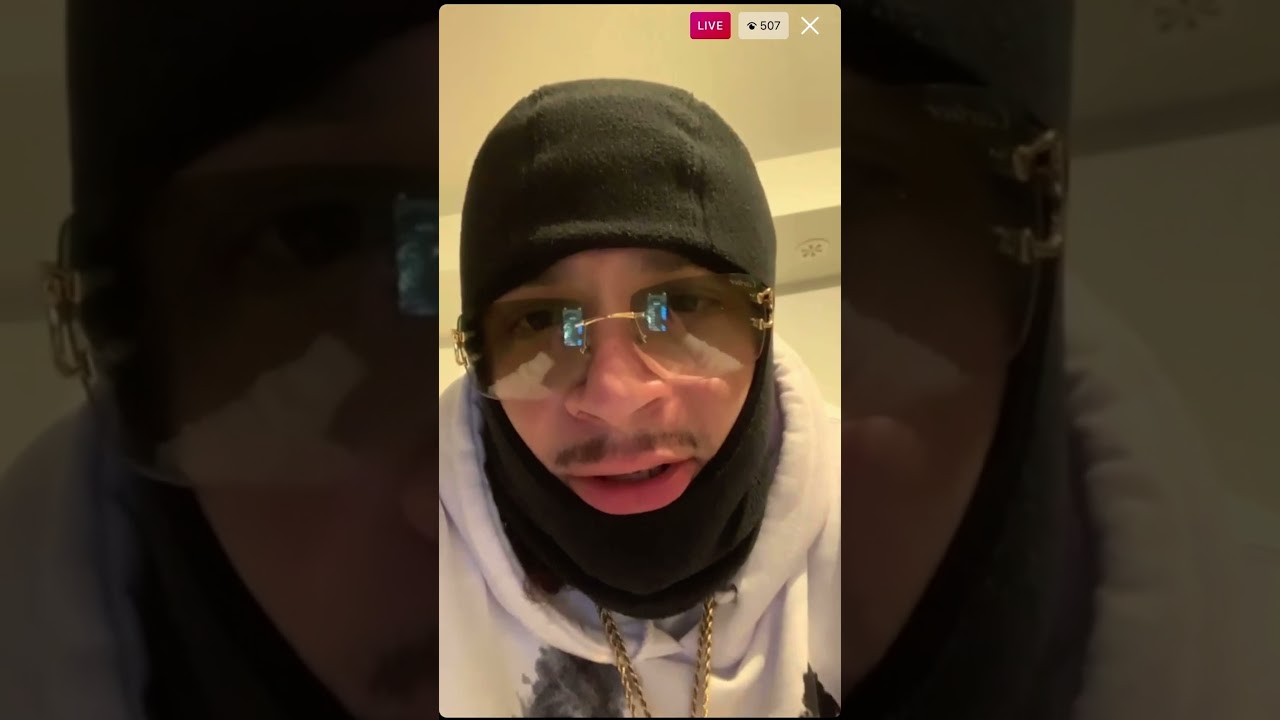 Casper tng first ig live since getting out of jail￼