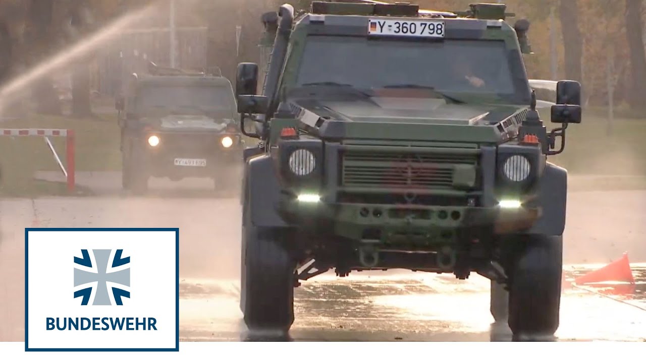 Steil, schlammig, stockdunkel &ndash; Fahrtraining mit gepanzerten Gel&auml;ndewagen | Bundeswehr