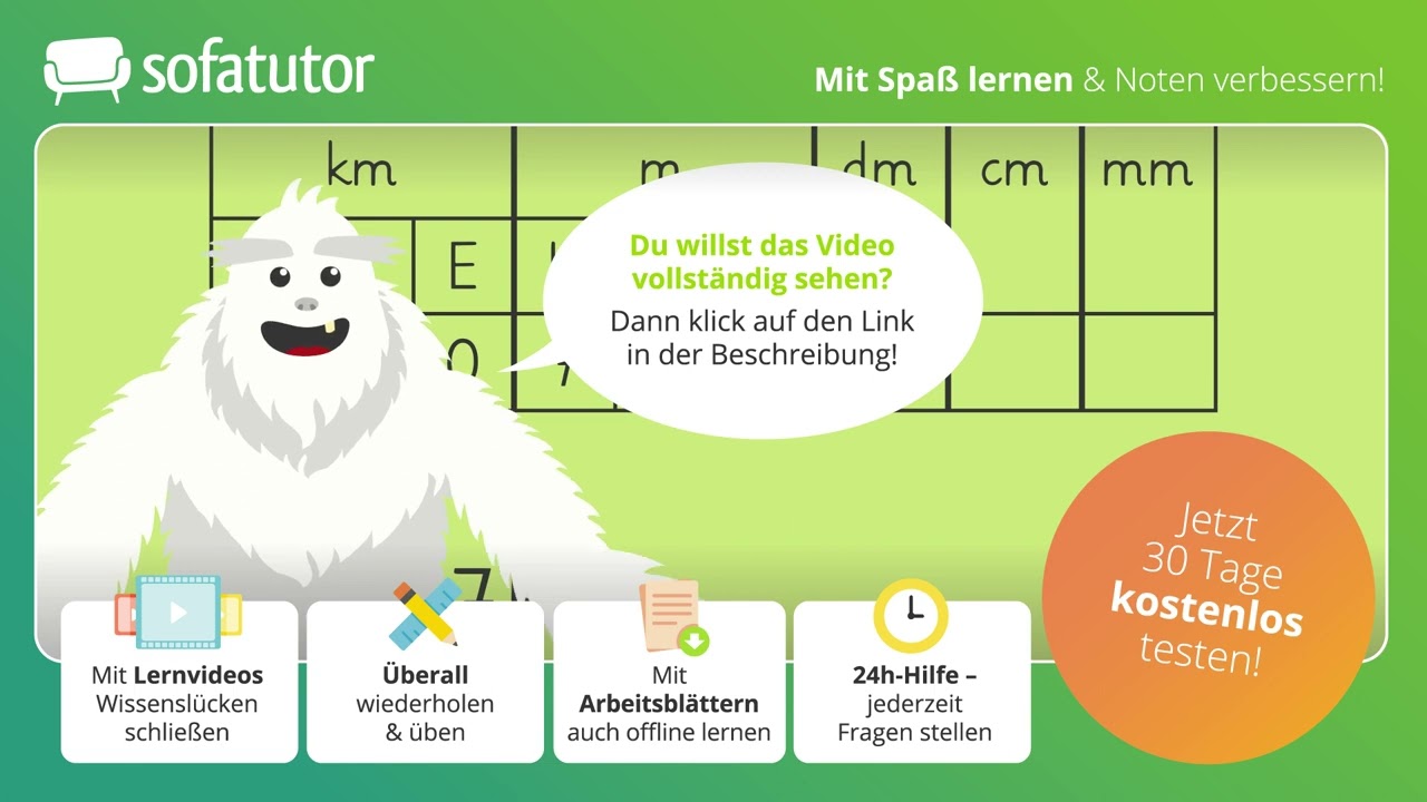 Längen – Kommaschreibweise einfach erklärt – Mathematik 3. & 4. Klasse