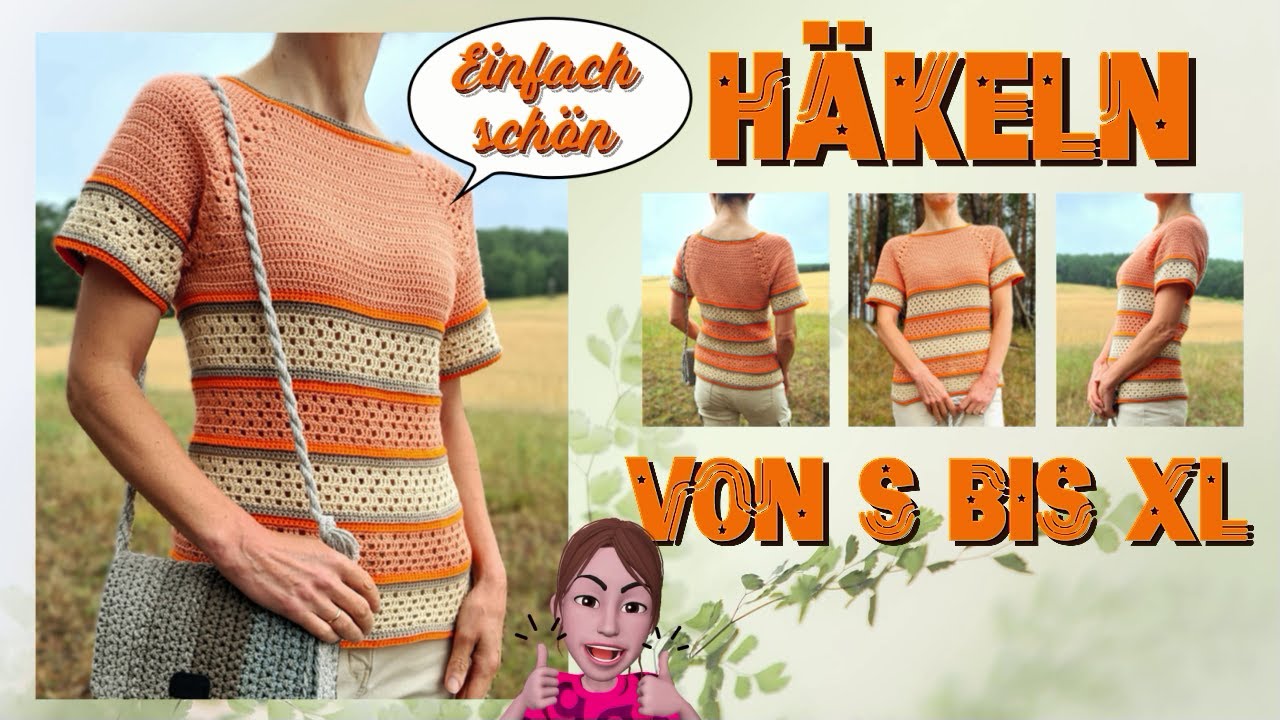 GANZ OHNE NAHT 👍👍👍: Dieses RVO SHIRT wirst du lieben 😍😍😍... LASS UNS HÄKELN 🧶🪄💕