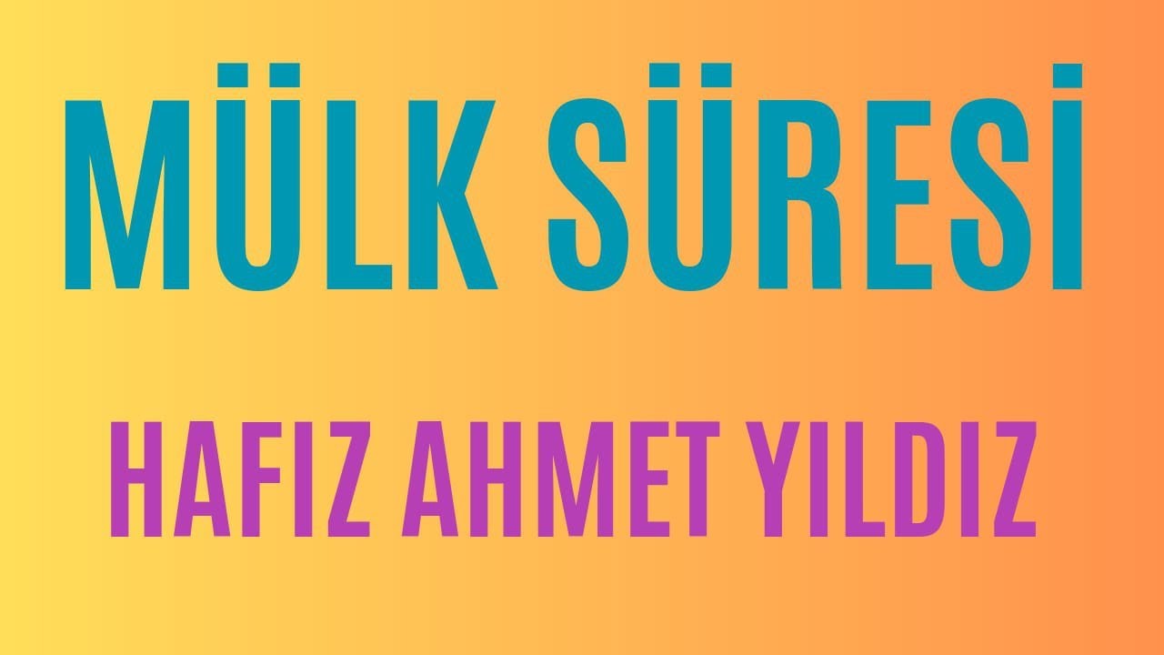#Mülk süresini her gece okuyan kişiden  kabir azabı kaldırılır buyuruyor Efendimiz sav