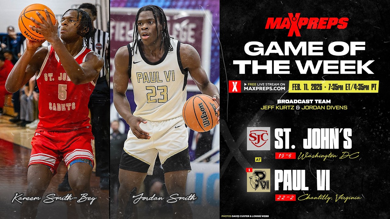 Jordan Smith, #1 Paul VI (VA) vs Jymin Veney, St. John's (DC) | MaxPreps Game of the Week
