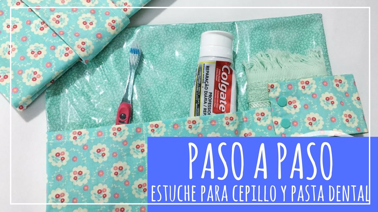 PASO A PASO Estuche para cepillo y pasta dental