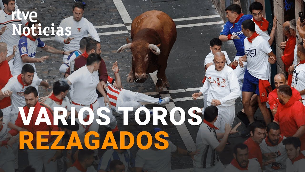 SAN FERMÍN 2023:  Los CEBADA GAGO protagonizan un EMOCIONANTE y TENSO TERCER ENCIERRO | RTVE