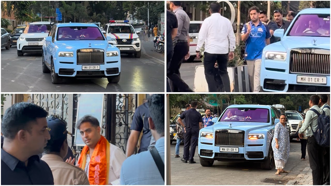 Billionaire Akash Ambani Spotted at Babulnath temple in Rolls Royce with Z+ Security #akashambani