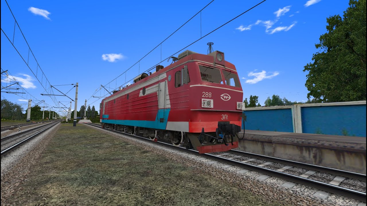 Запуск ЭП1 в RTrainSim