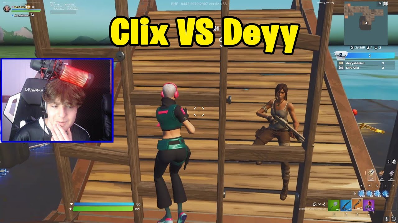 Clix VS Deyy 1v1 Buildfights!! - Fortnite Creative 1v1