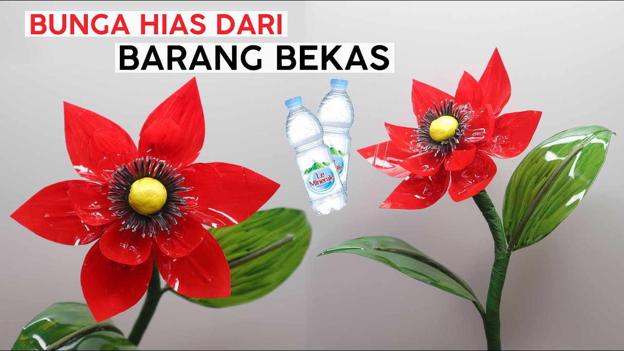 How To Make Very Easy and Beautiful Plastic Bottle Flower | Best waste | Bunga hias dari Botol Bekas