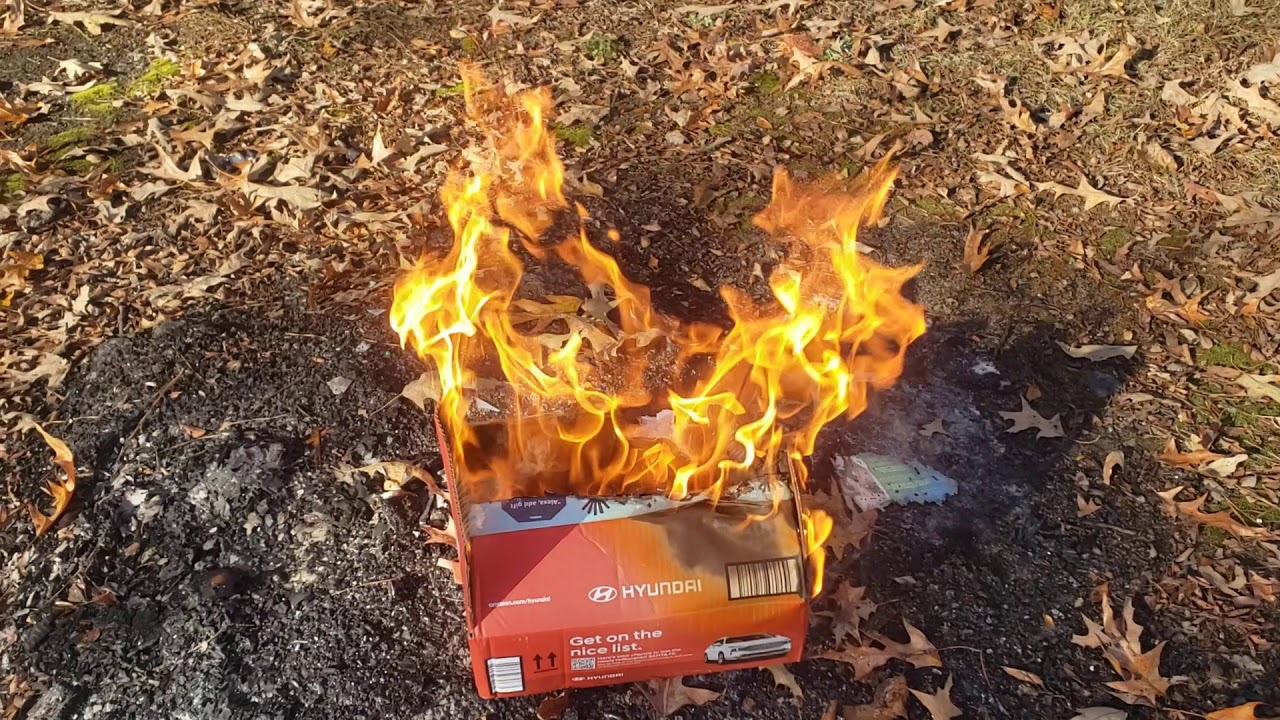 Burning Stuff 1021: Cardboard Box (Hyundia)