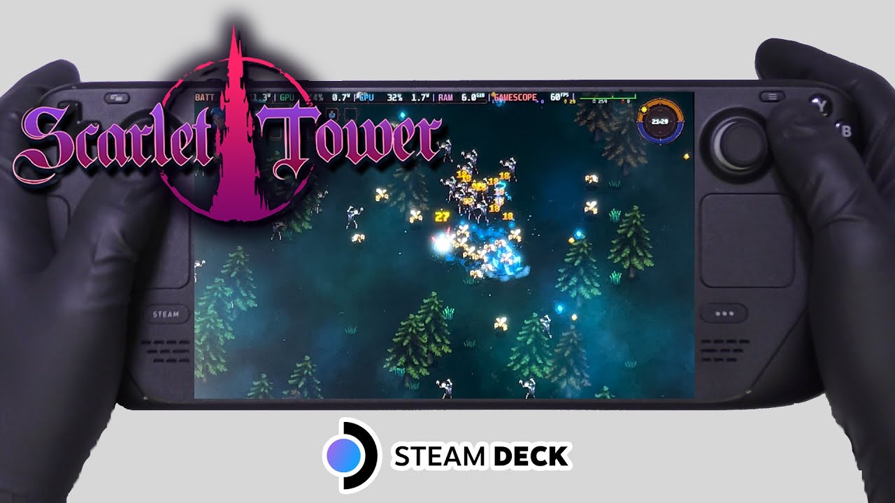 Scarlet Tower | Steam Deck Gameplay | Steam OS