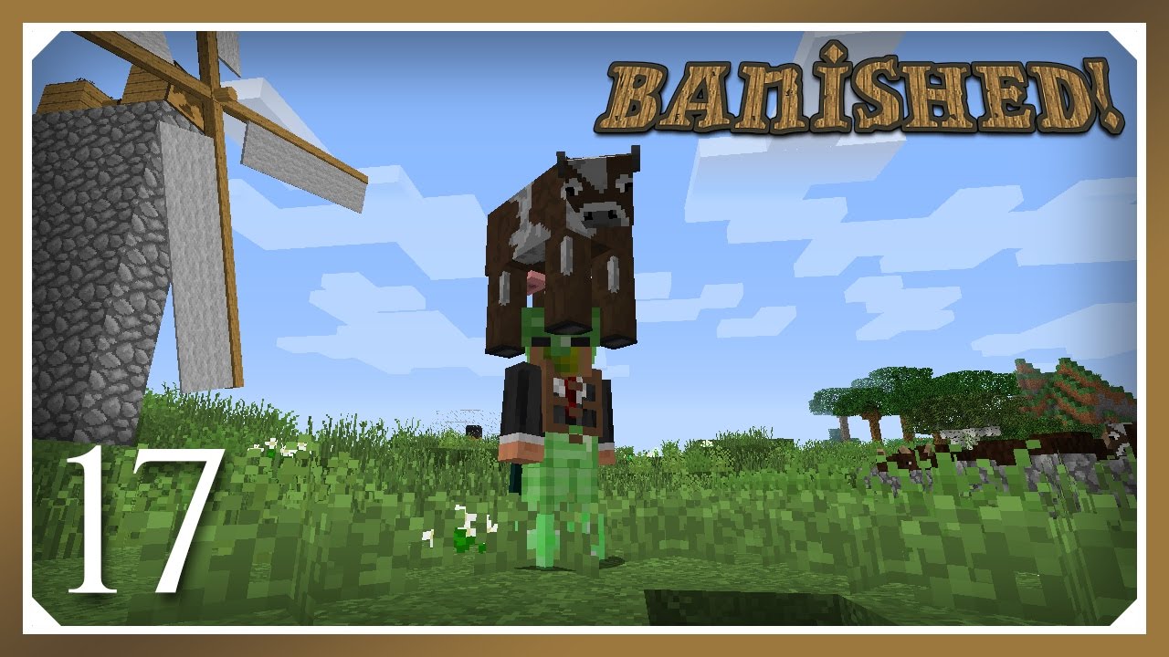 Minecraft Banished Modpack | Piggybackpack & Slime Sling | E17 (Harsh Survival Minecraft 1.10.2)