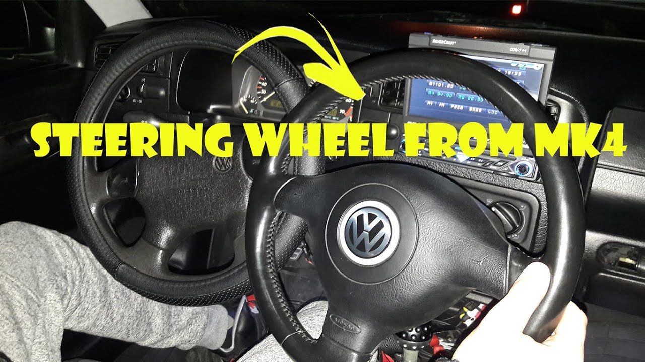 Volkswagen Golf 3 / How To Install MK4 Steering Wheel On MK3 (no errors)