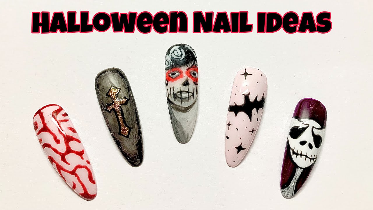 Halloween Nail Art Ideas By Gel Color || New Nail Art Design For Halloween || Be Nails
