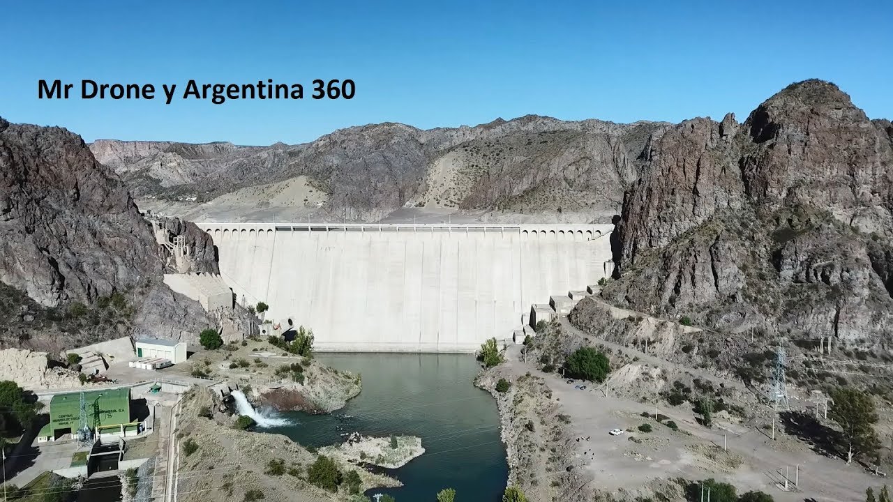 Embalse Valle Grande DRONE Ca&ntilde;on del Atuel Mendoza