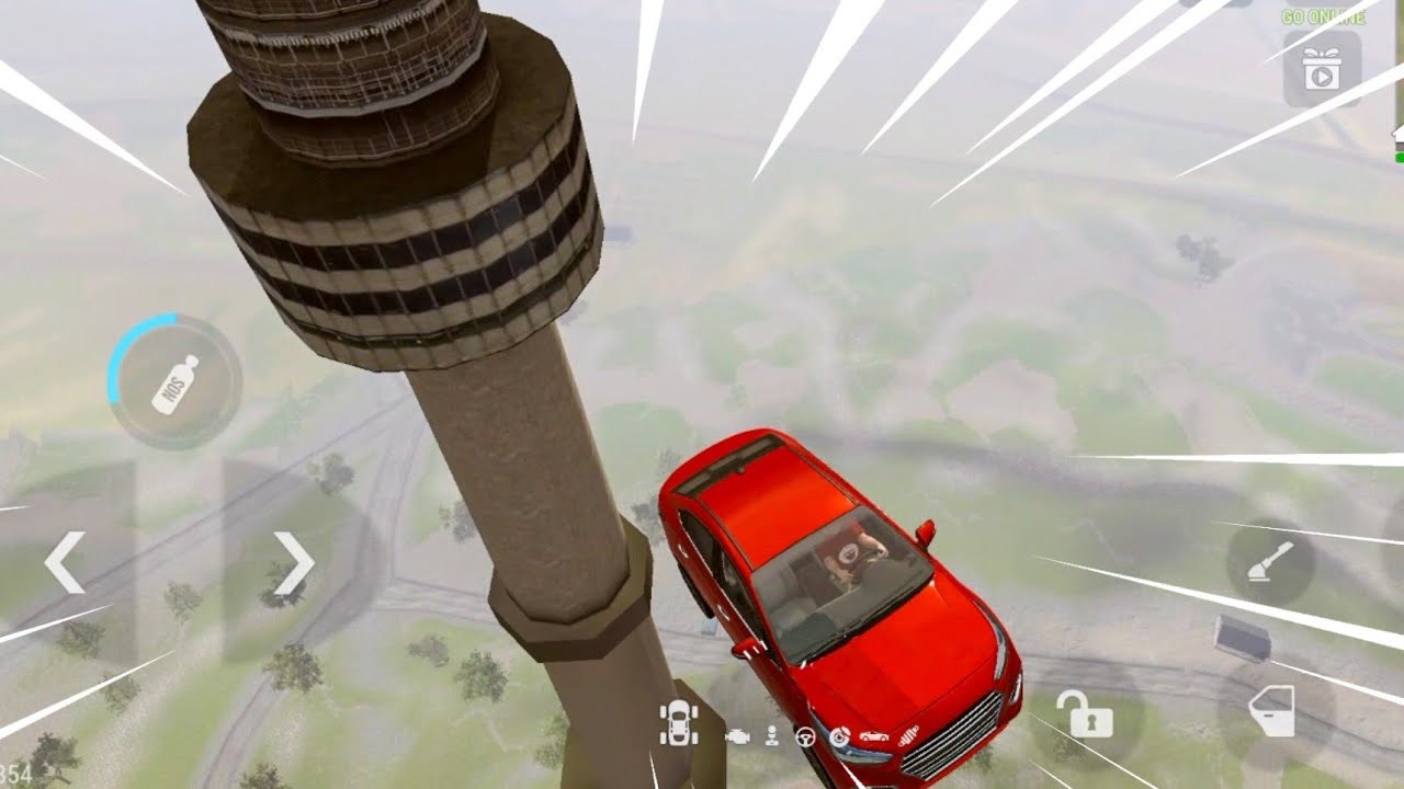 Dropping Cars From The Tower | Madout 2