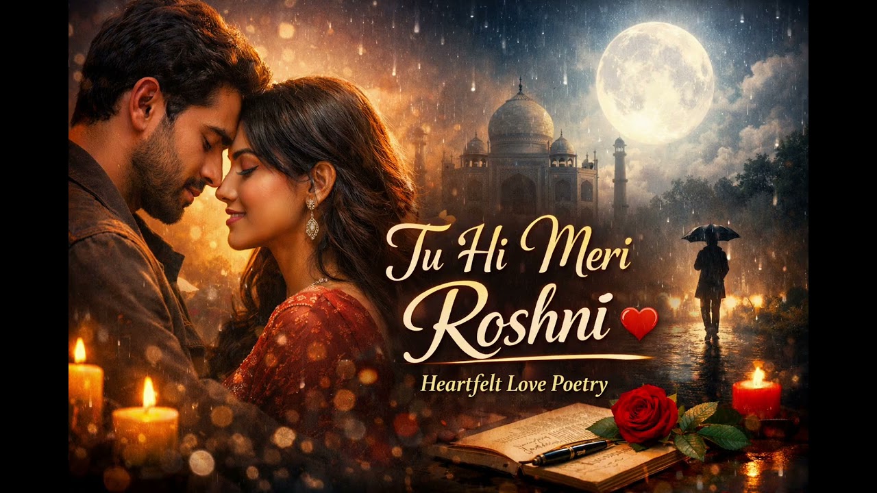 Tu Hi Meri Roshni ❤️ | Heartfelt Love Poetry & Emotional Hindi Lyrics