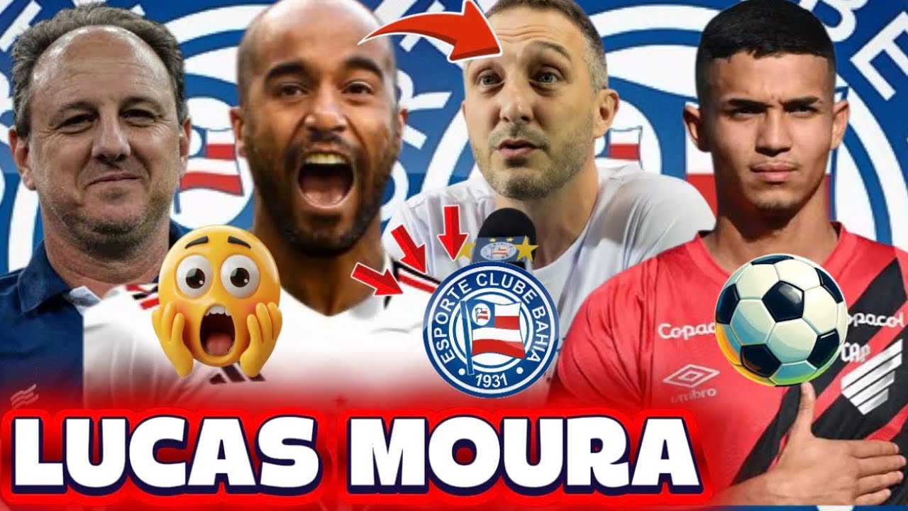 🔥💣😱BAHIA E LUCAS MOURA:R$1.6MILH&Atilde;O E APURA&Ccedil;&Atilde;O❌ZAGUEIRO FORA, ATHLETICO PASSA O BAHIA, NOT&Iacute;CIAS DO BA
