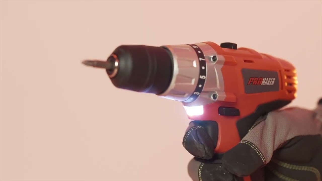 CORDLESS HAMMER DRILL DRIVER PRO-TIP20 - Promaker Tools
