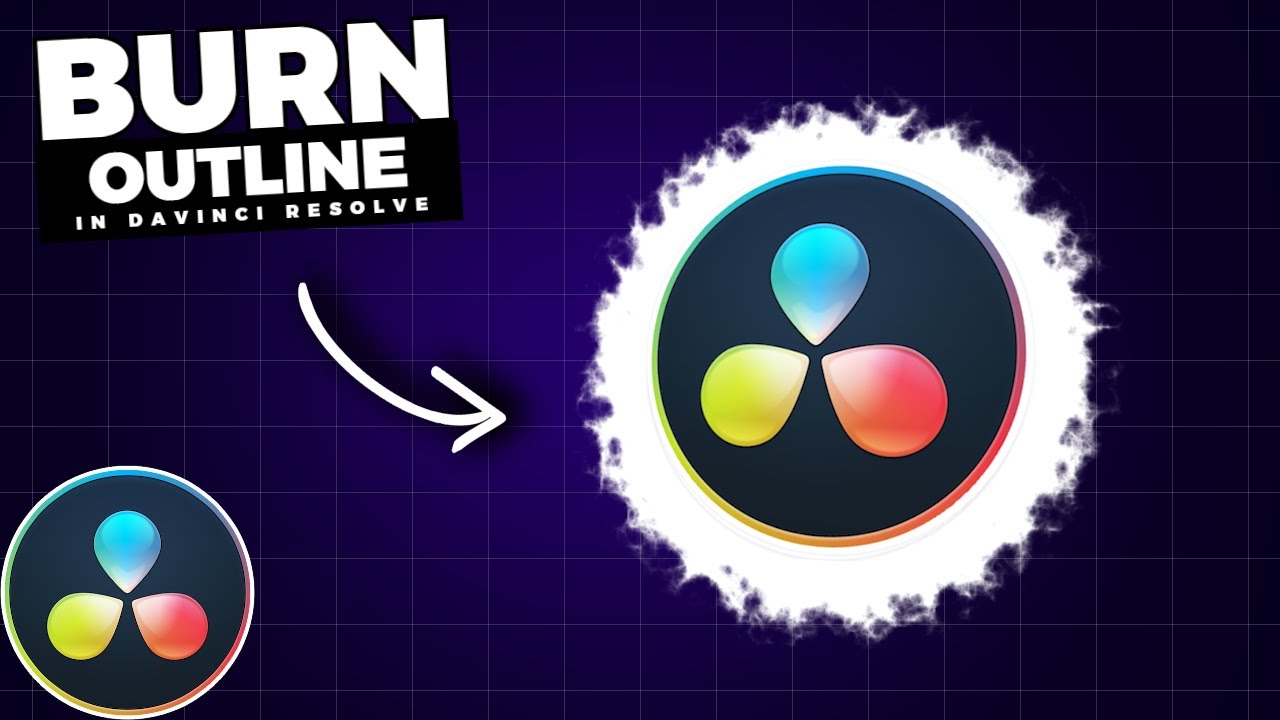 ANIMATED Burning BORDER OUTLINE In Davinci Resolve