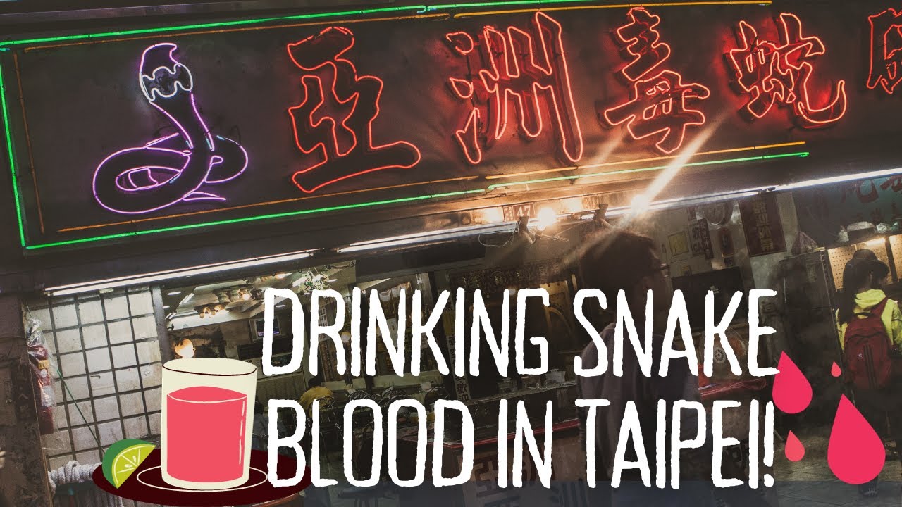 Drinking Snake Blood and Venom in Taipei!! | A Guide to Snake Alley!